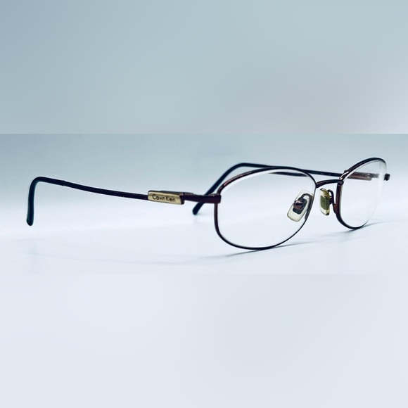 Vintage Calvin Klein 422 551 Bronze Oval Sunglasses Frames Only - Picture 1 of 8